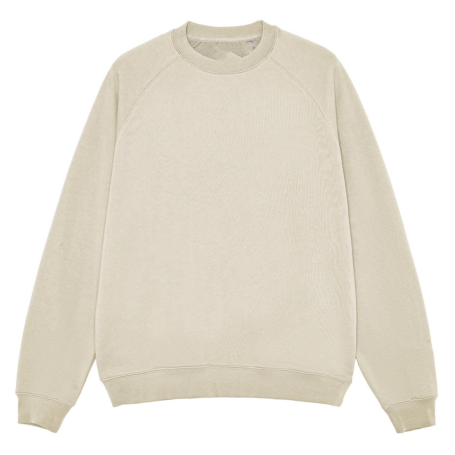 Sudadera Holgada Vintage para Mujer, Cuello Redondo, Forrada de Felpa
