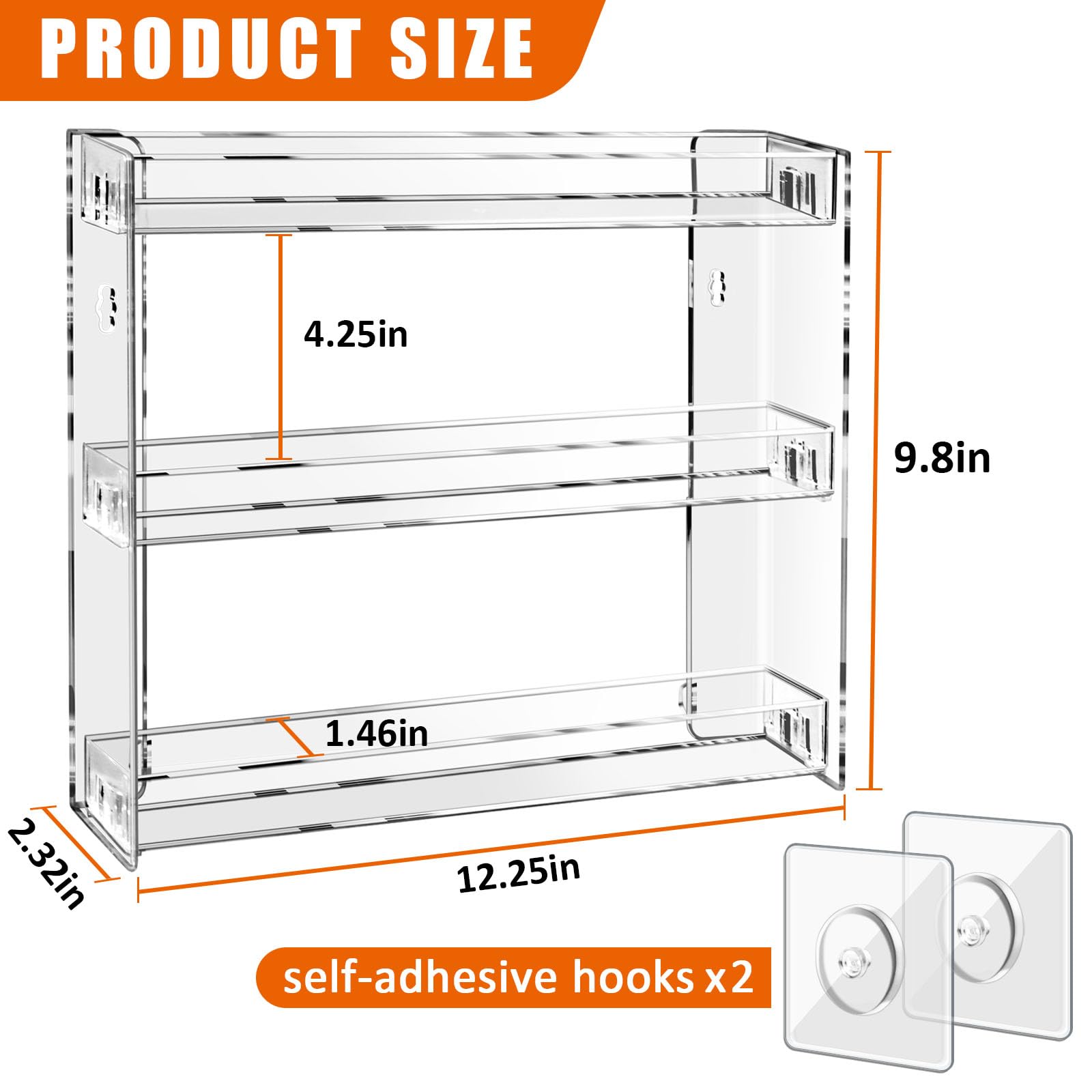 Model Cars Display Shelf for 1:64 Scale Vehicles, 1/64 Scale Toy Model Cars Display Wall Mount-3 Layer