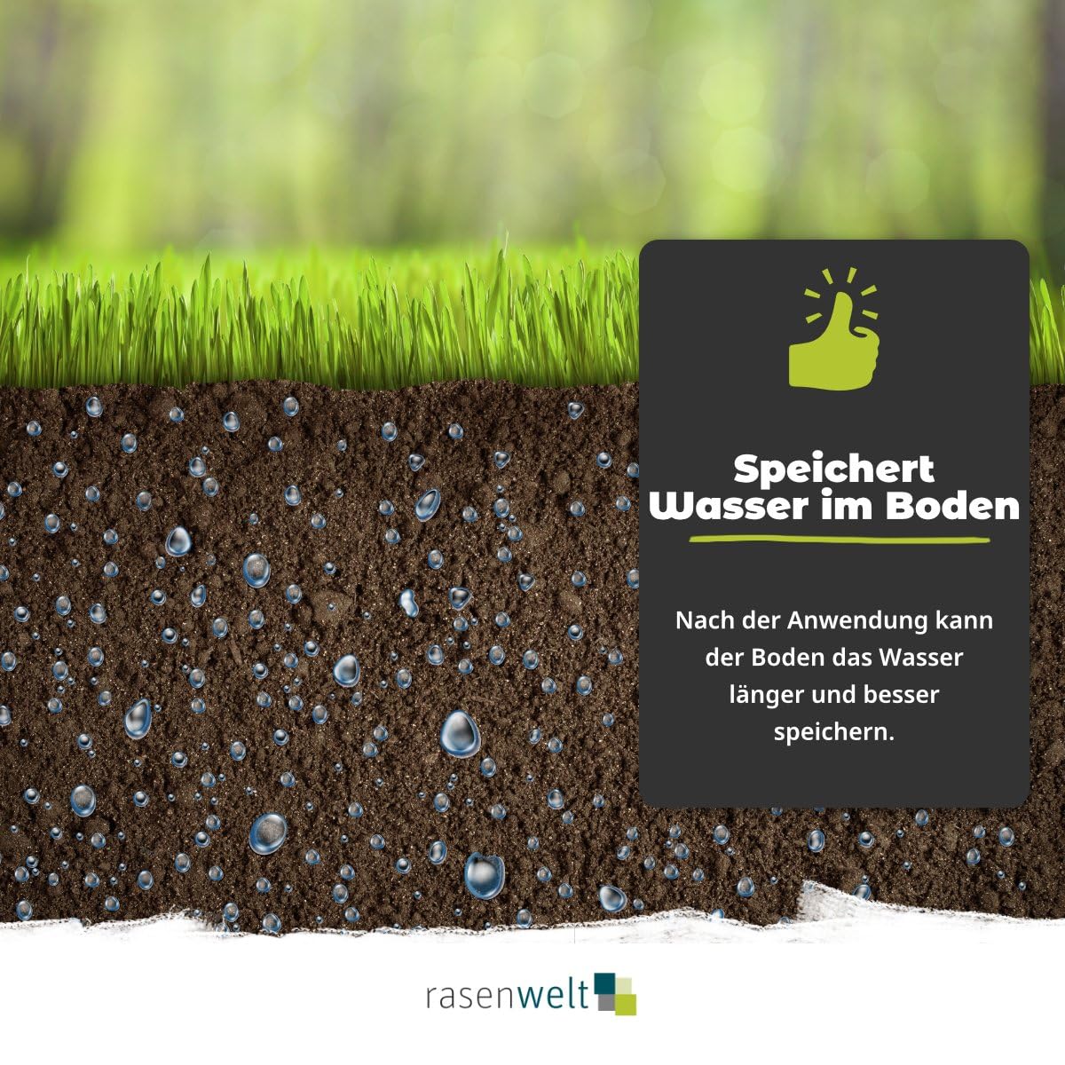 ARENA Rasendünger mit 3D Wasserspeicher Wetting Agent 20kg I gesunder Rasen trotz Hitze und Trockenheit I HydroMaster+
