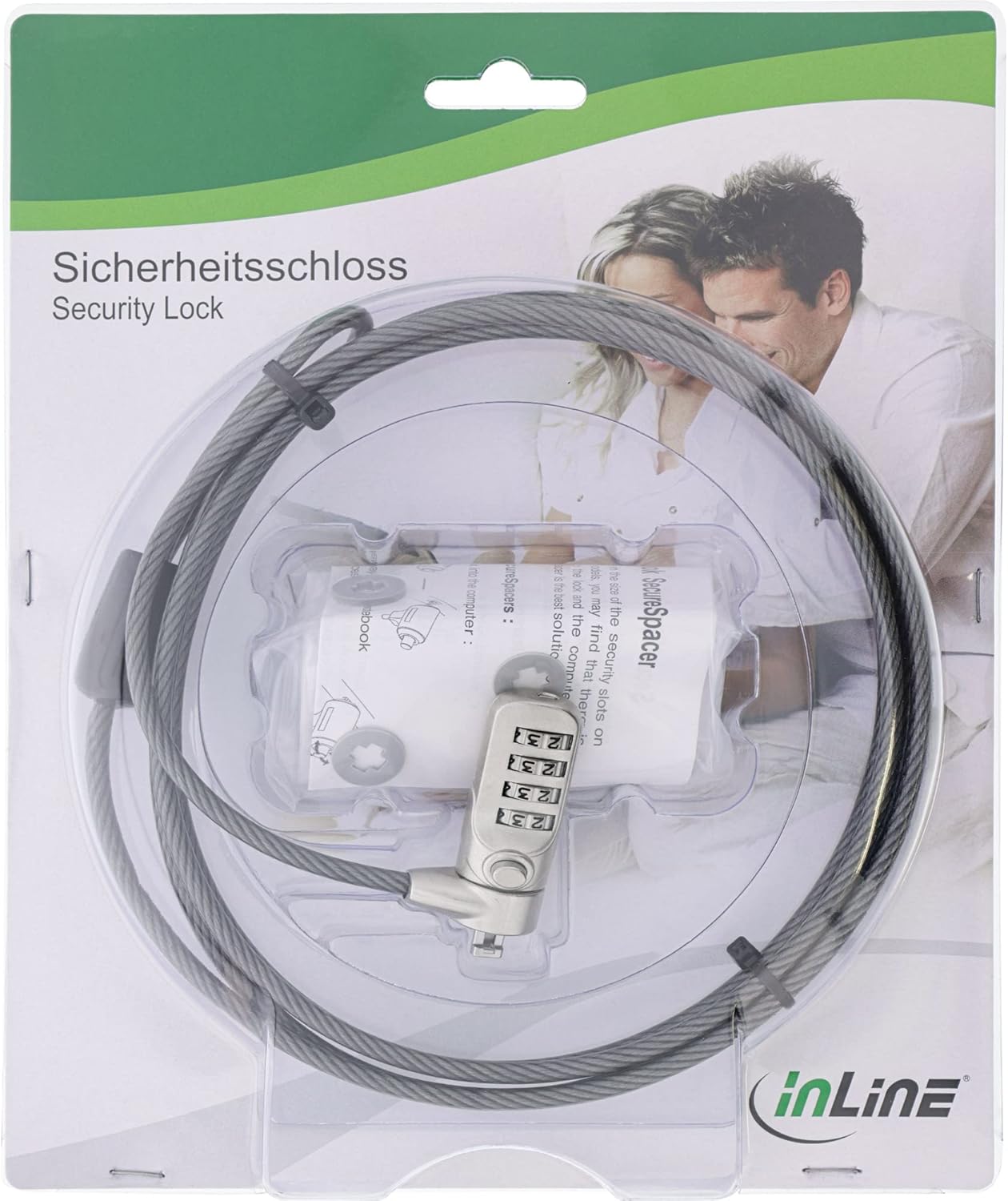 InLine Notebook Security Lock 4.4mm x 2m 55702