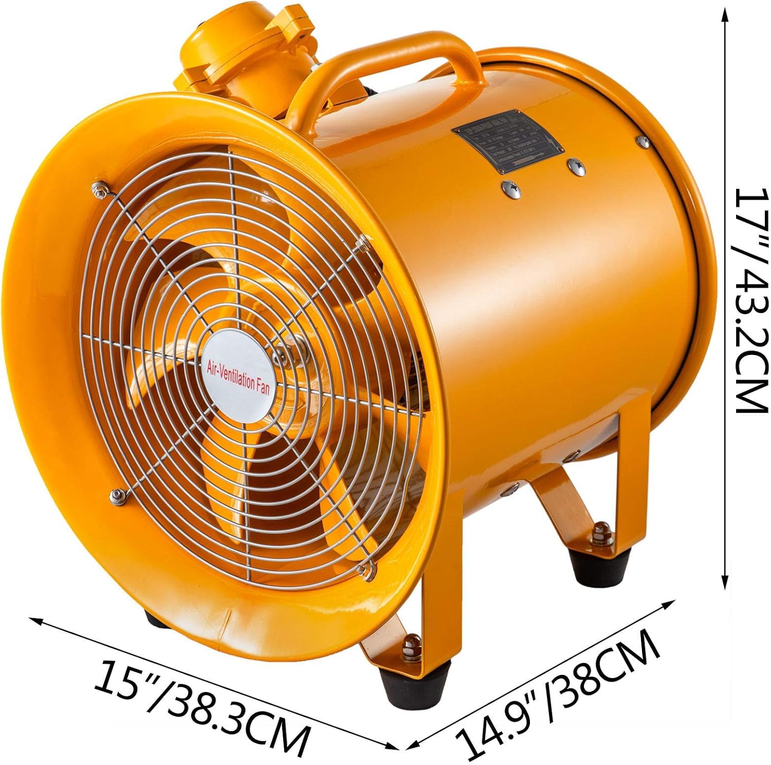 VEVOR Explosion Proof Fan 12 Inch 550W Industrial Portable Ventilator BlowerExhaust with 9.8ft Light Cord -No Plug product thumbnail 3