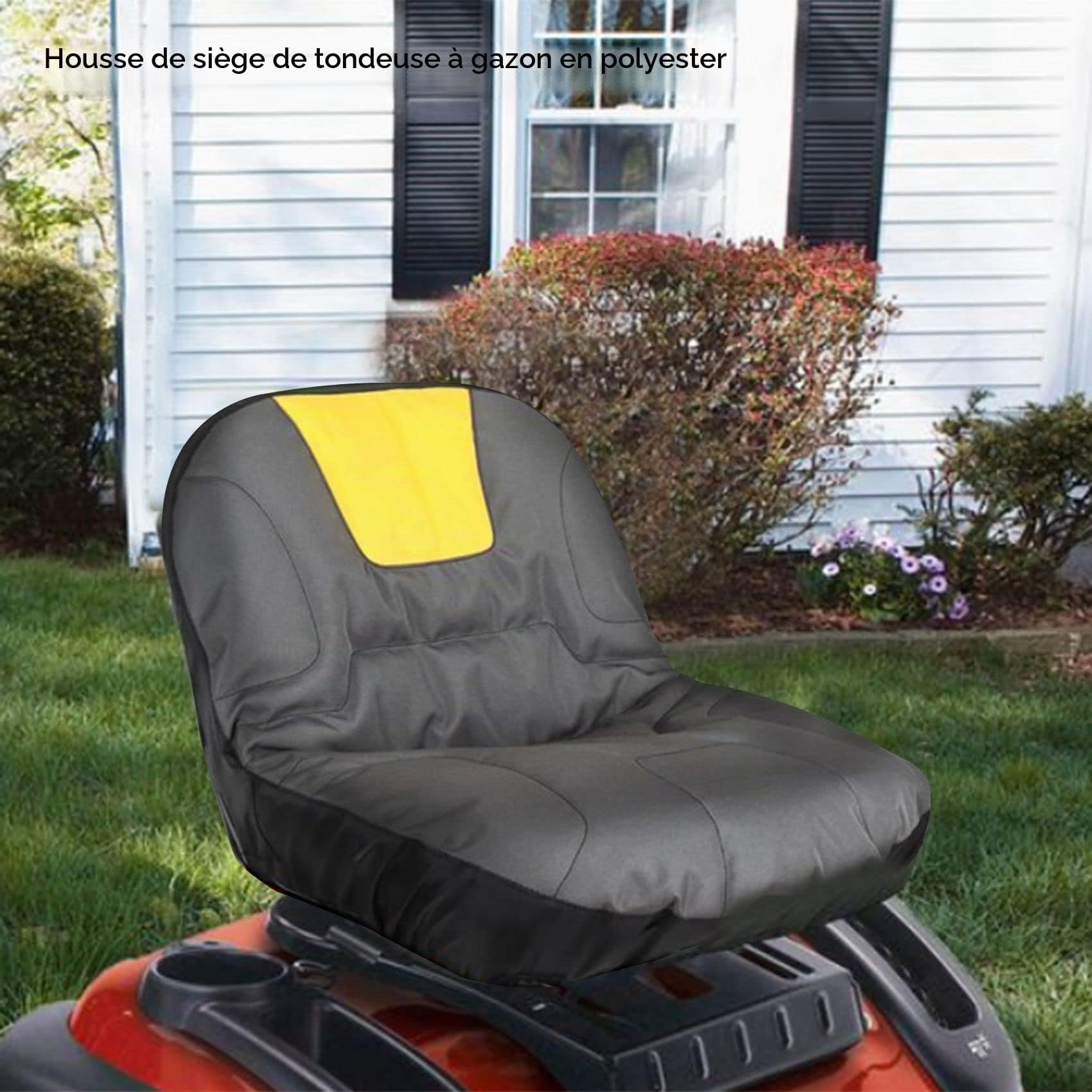 Housse de SièGe de Tracteur de Tondeuse à Gazon Universelle Housse de Rangement RembourréE pour Coussin de Confort pour Tondeuse de Tracteur de VéHicule Agricole Lourd