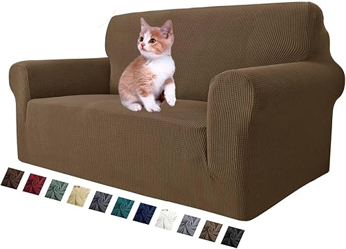 MAXIJIN Funda súper elástica para sofá de 3 cojines, funda universal de 1 pieza para sofá de sala de estar, protector de muebles de elastano, apto