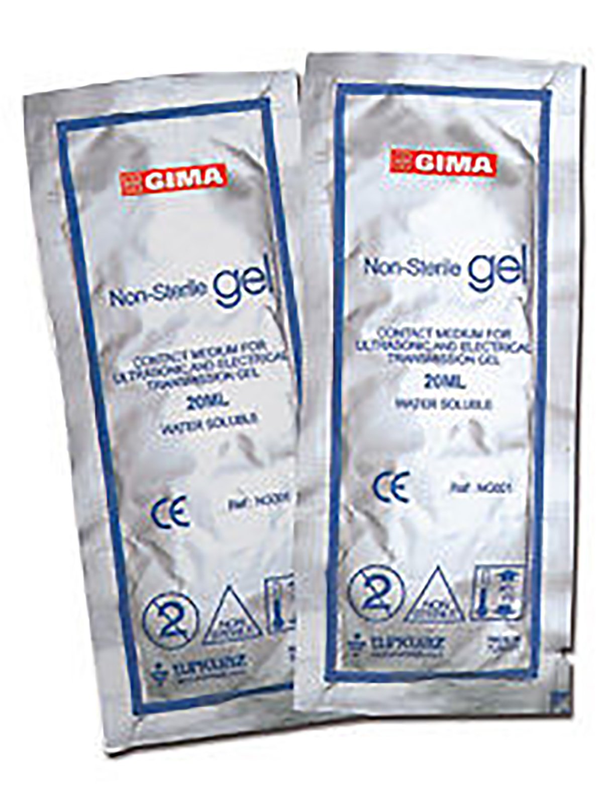 Gima 33271 Gel Ultrasuoni in Bustina 20 ml, Pezzi di 200, Transparente