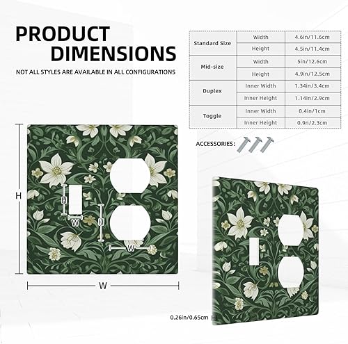 Vista 693 de Cubiertas decorativas de salida de estrella de mar playera, tablero de madera azul de concha de mar de 1 banda, decoración individual GFCI, placa