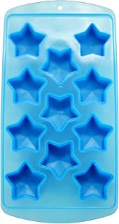 Fairly Odd Novelties Star Shape Flexible 11 Ice Cube Tray Mold Blue Rubber Novelty Gag Gift, One Size