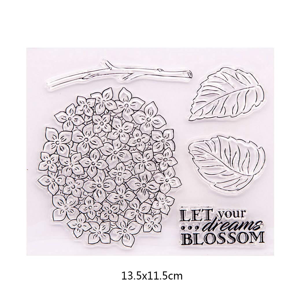 LZBRDY Stempel & Stanzschablonen-Set – Heißluftballons, Blumen & Schmetterlinge, Transparent Für Karten, Scrapbooking & Basteln