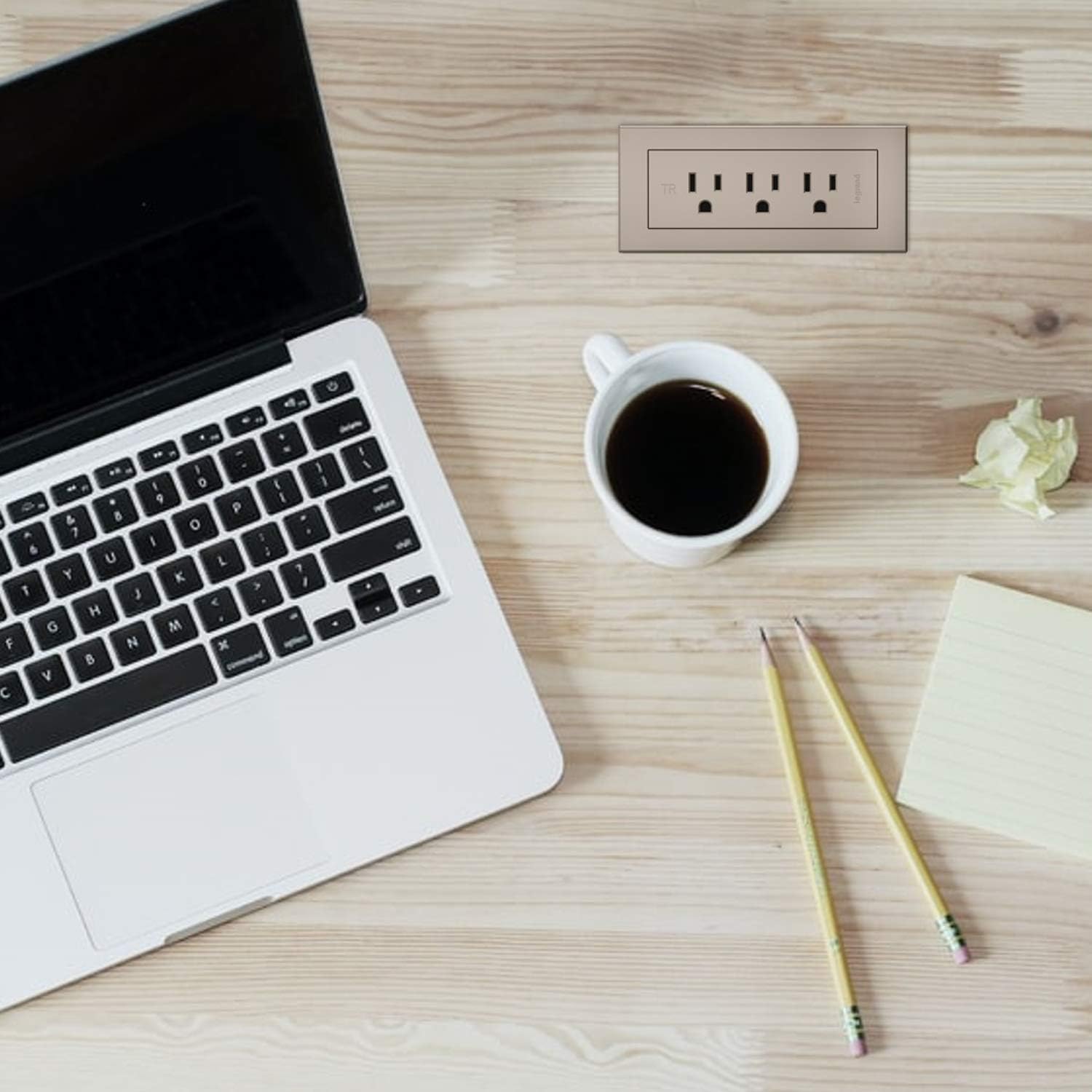 Legrand Wiremold RD3RNI radiant Furniture Power Center, Recessed Power Strip, 3 Outlets, 6 Foot Cord, Nickel