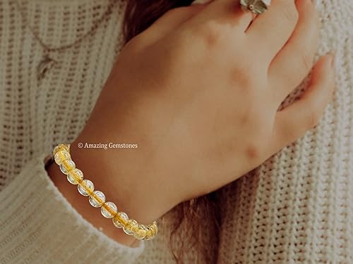 Vista 232 de Amazing Gemstone Crystal Bracelet for Women Men's Gifts - Protection Healing Crystal Bracelet - 8mm Gemstone Beaded Stretchable Bracelet Pulseras