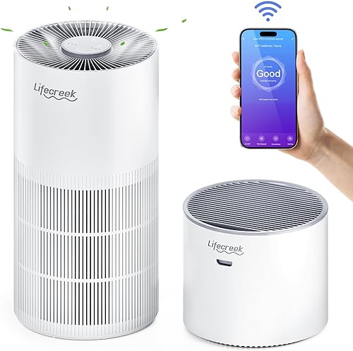 Miniatura 7 de Combo de purificador de aire y humidificador para habitaciones grandes de hasta 1084 pies cuadrados, humidificador de filtro de 3 etapas y