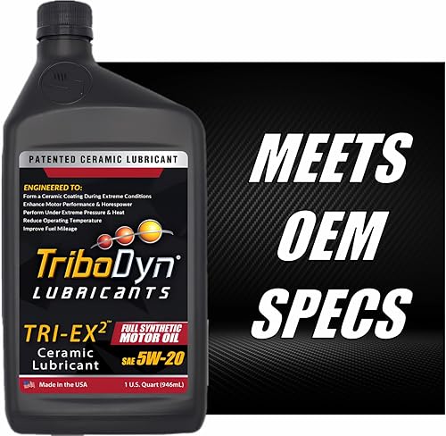 Miniatura 6 de Aceite sintético para motor TRI-EX2 con revestimiento cerámico (5W-20, paquete de 5 cuartos de galón)