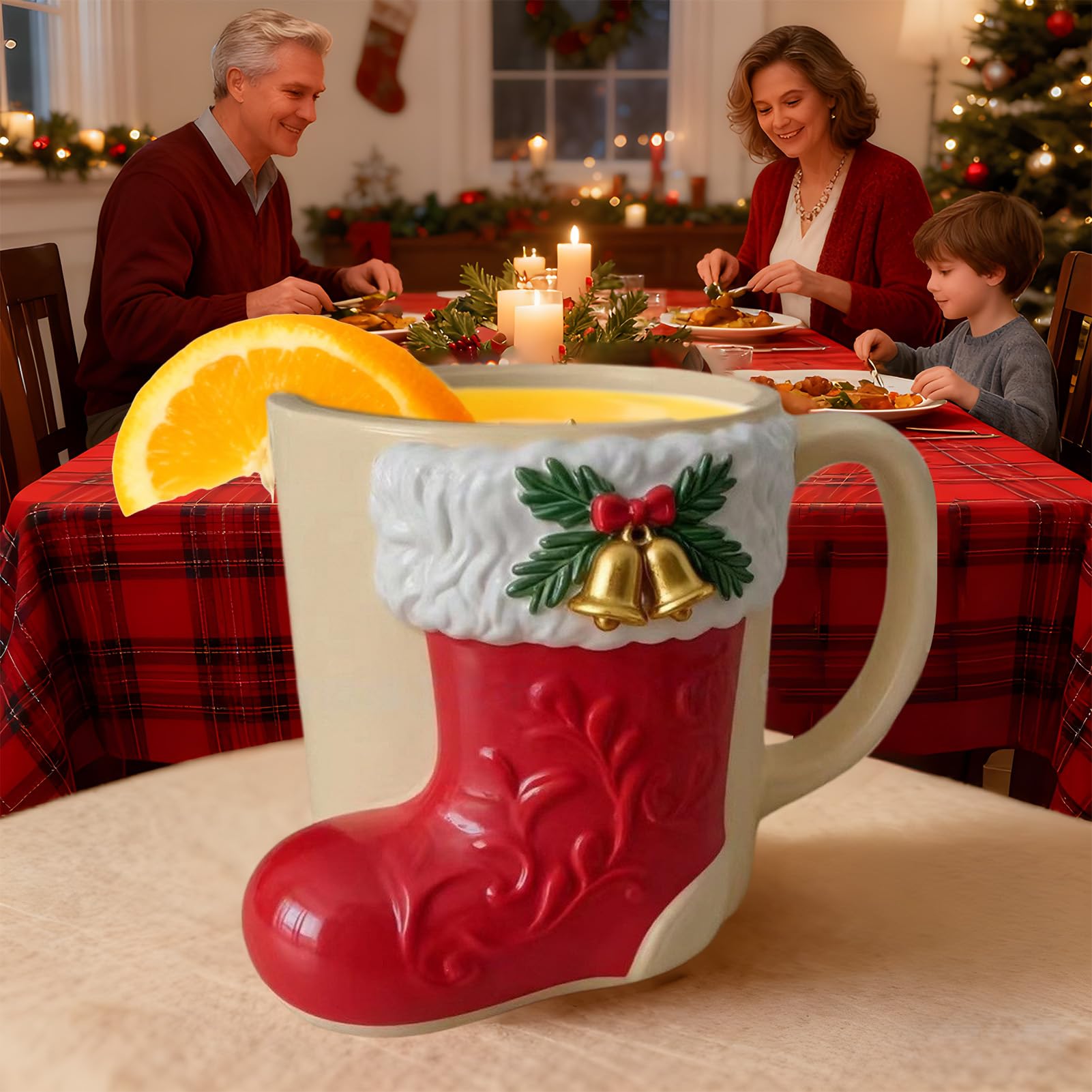 Tazas De Navidad Bonitas Resina De Hombre De Jengibre Árbol Alce