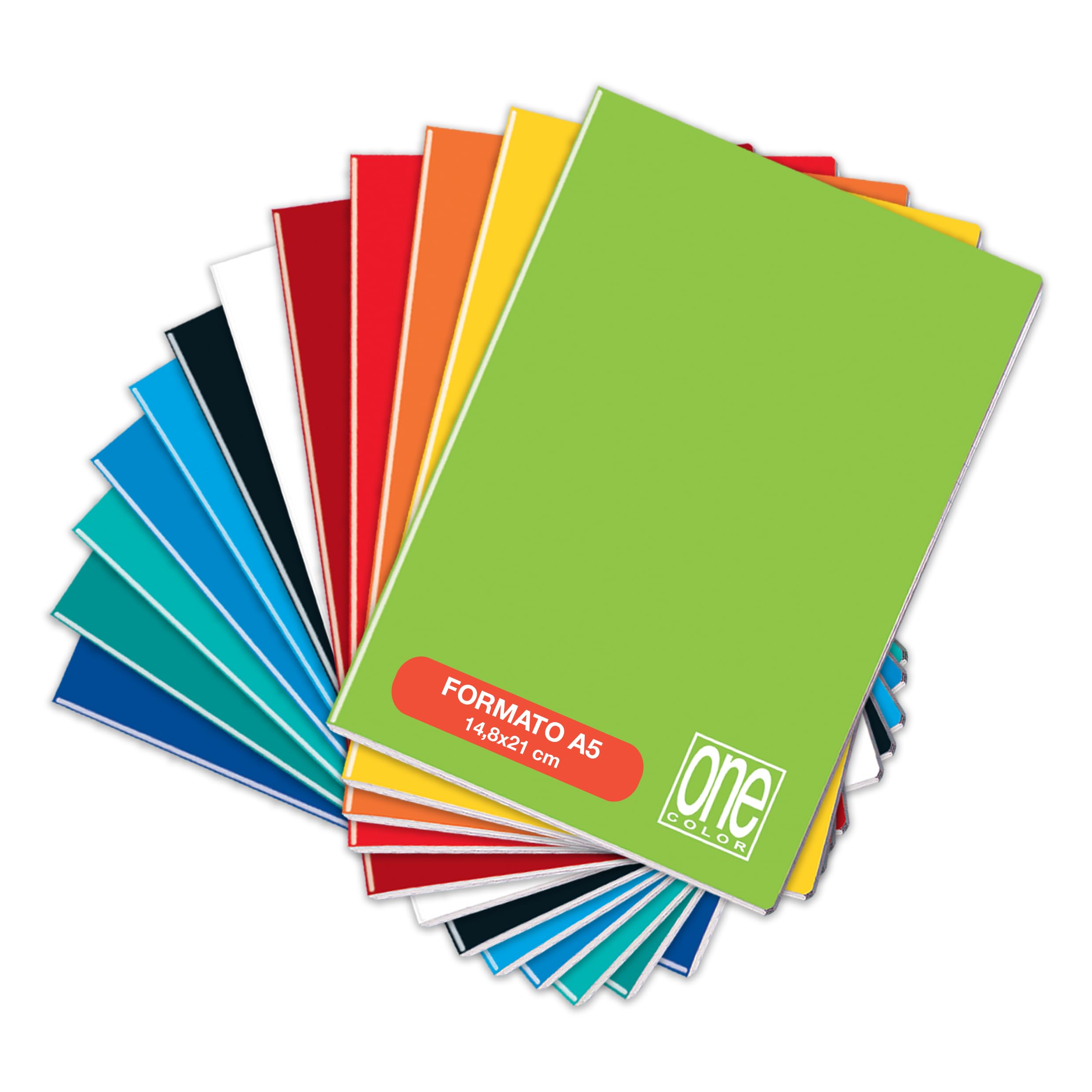 Blasetti Quaderno A5 14,8x21 cm Rigatura BCO Bianco Carta 80 gr Confezione 10 pezzi