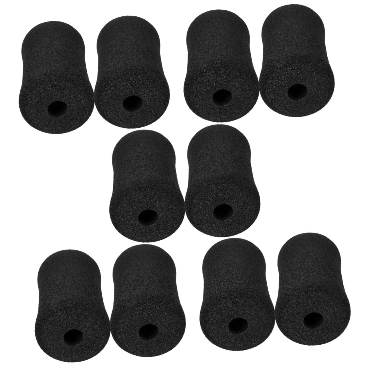BESPORTBLE 10 Pièces éponge Banc Musculation Banc de muscu Tube Mousse Manchon d'entraînement AB Remplacement du Patin du Rouleau Coussinets en Mousse pour Les Pieds Tube en Mousse