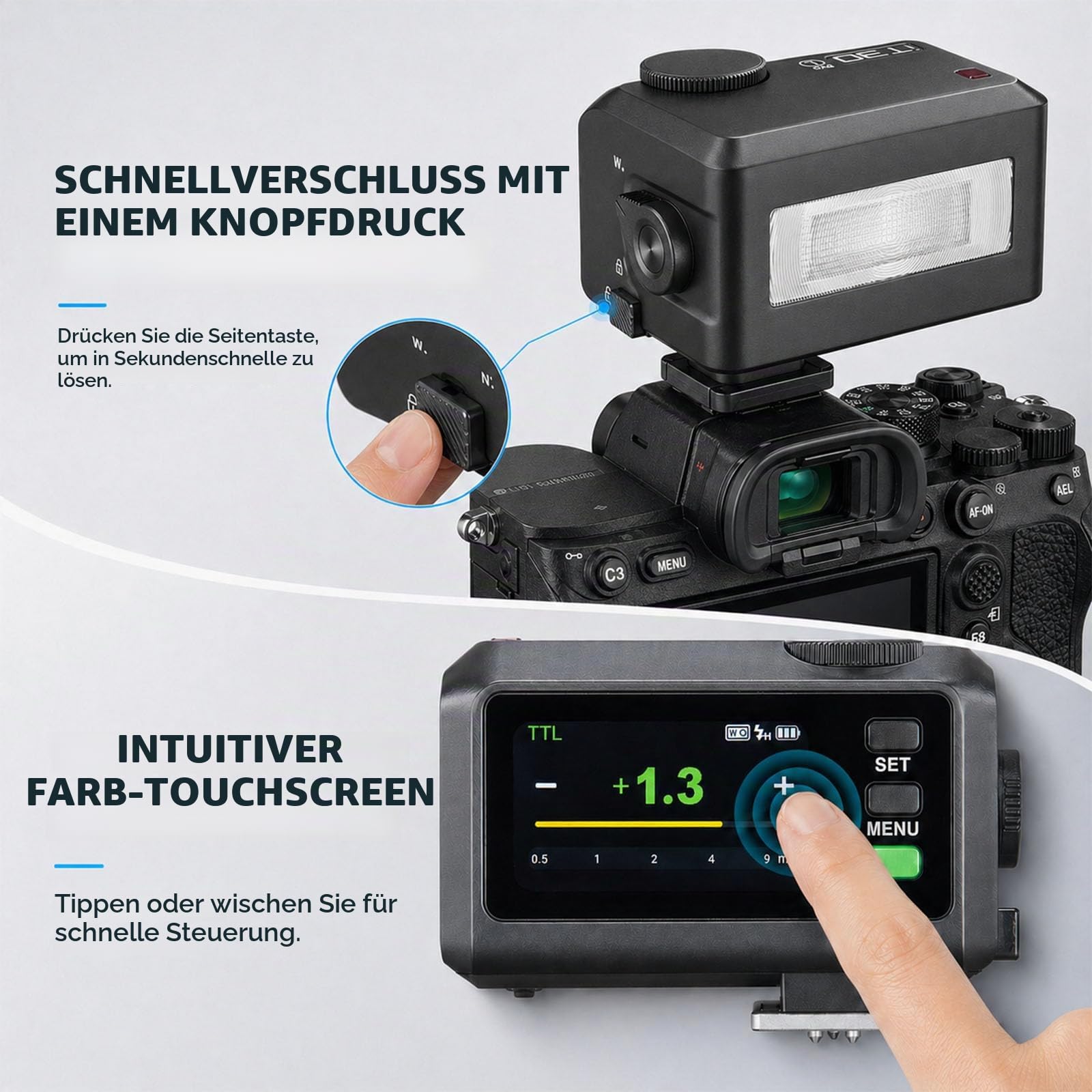 Godox iT30Pro-L TTL Mini Kamerablitz für Leica,GN15 560 Vollleistungsblitze