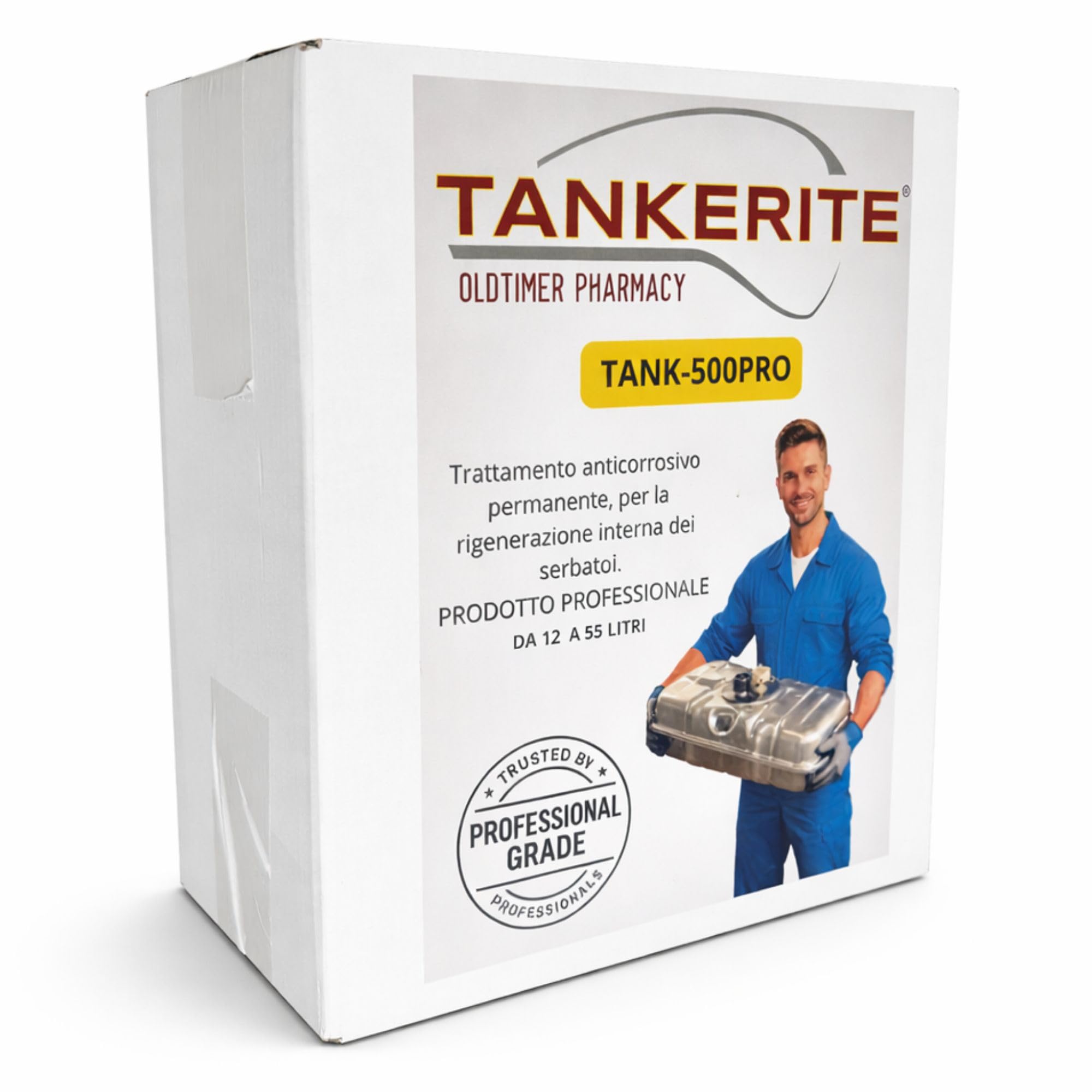 TANK-500PRO TANKERITE trattamento bonifica serbatoi KIT MEDIO 500 gr. per serbatoi fino a 20/25 lt.