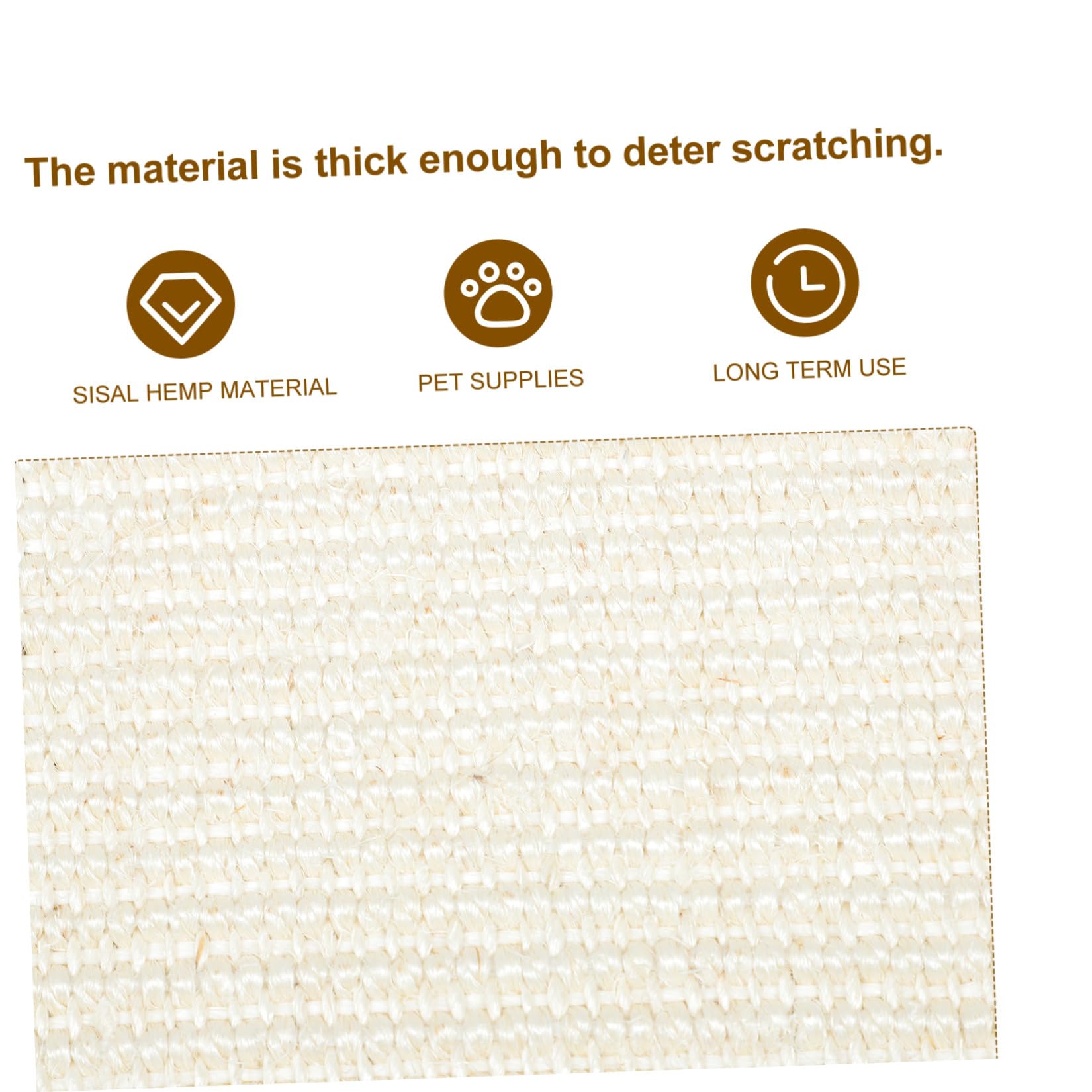 Funda Protectora de Sofá Antirayaduras para Gatos Material de Sisal Resistente, Adecuado para Oficina y Tienda, Protección Eficaz contra Arañazos