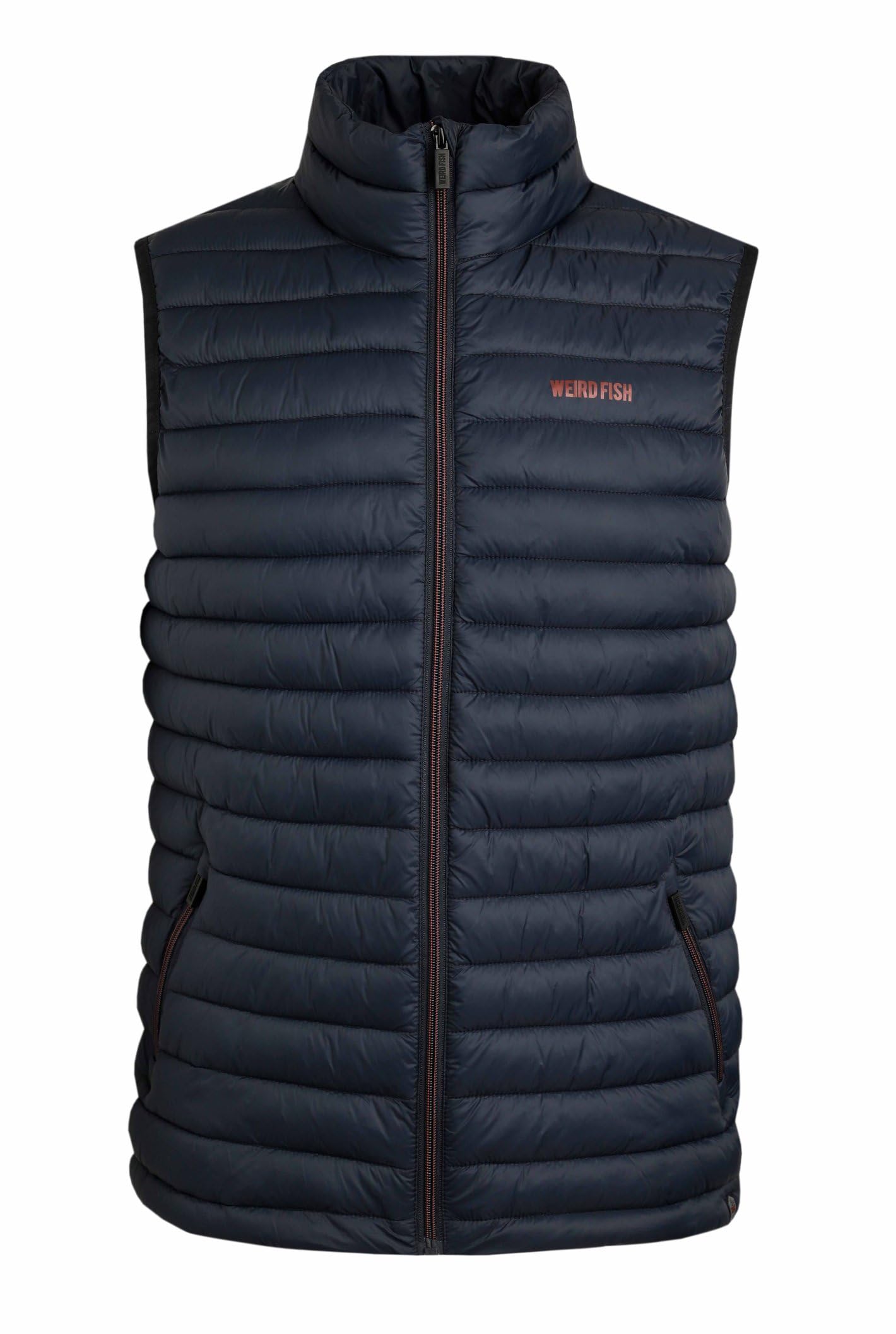 Weird Fish Langtree Lightweight Padded Gilet Navy