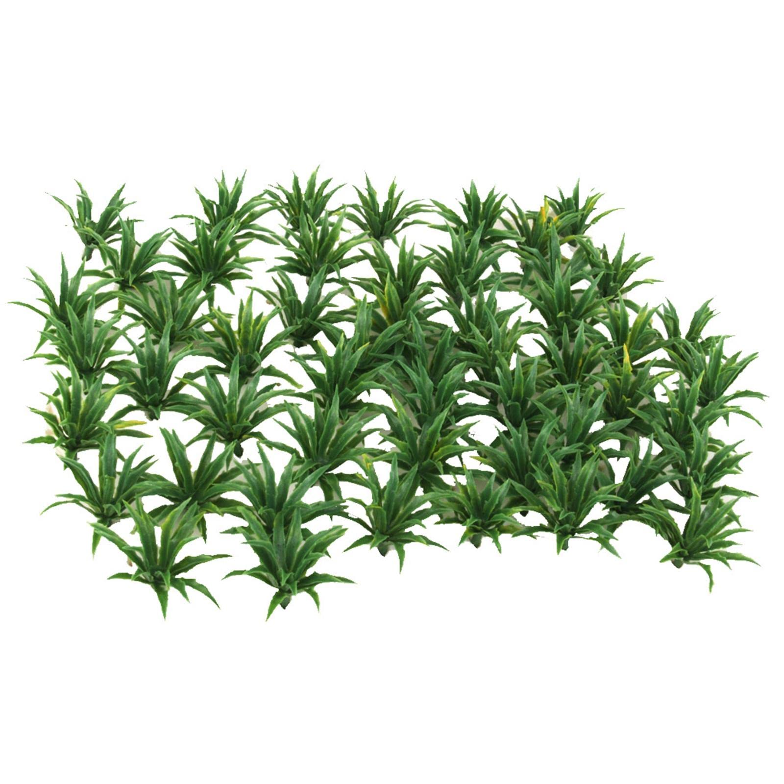 50x Model Green Shrubs Bush for Railway garden and park Diorama Scenery HO Scale