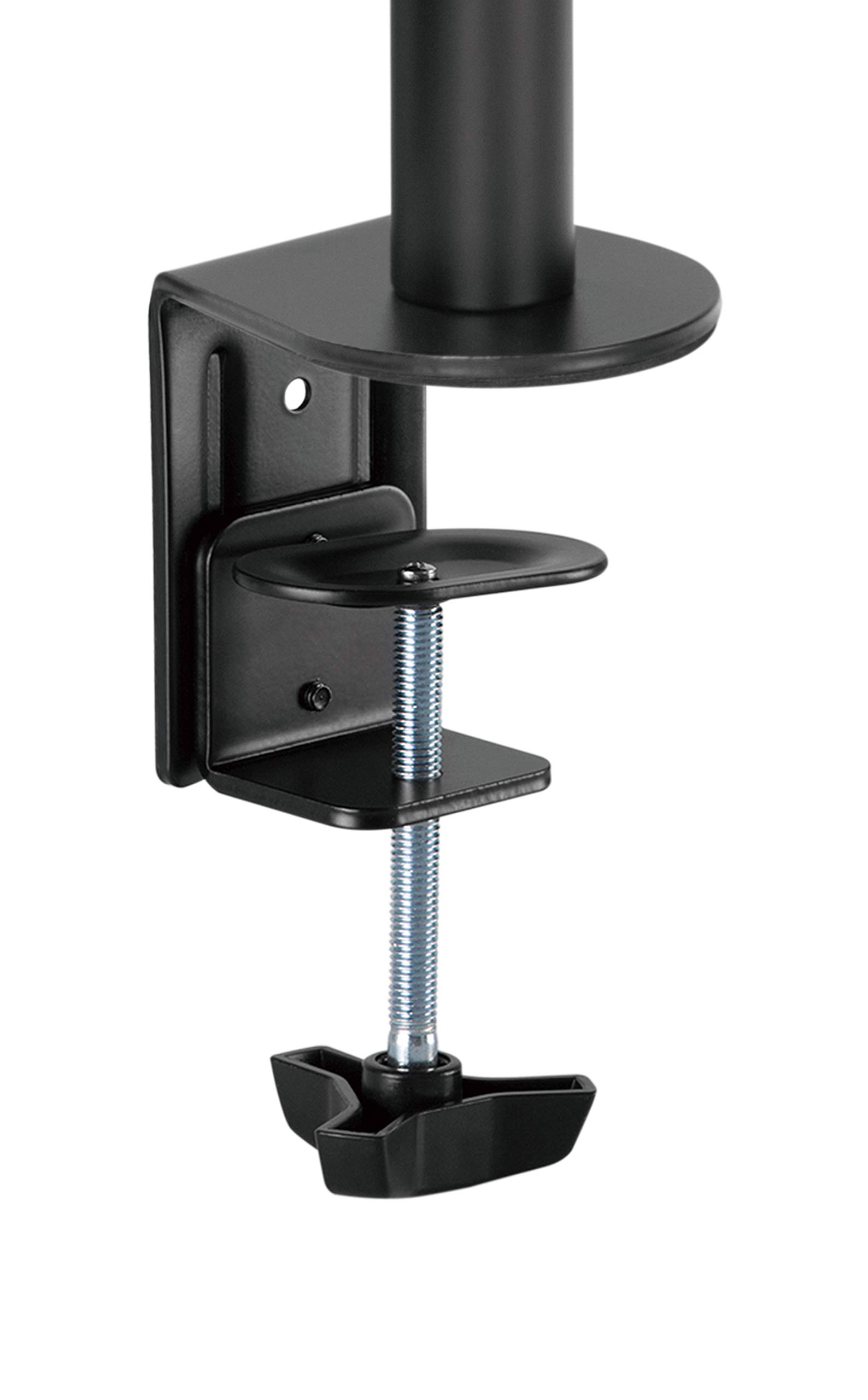 Amer - Soporte de Monitor Dual para Pantallas VESA de 17 a 32 Pulgadas (75 x 75/100 x 100, Altura Ajustable con 2 métodos de instalación