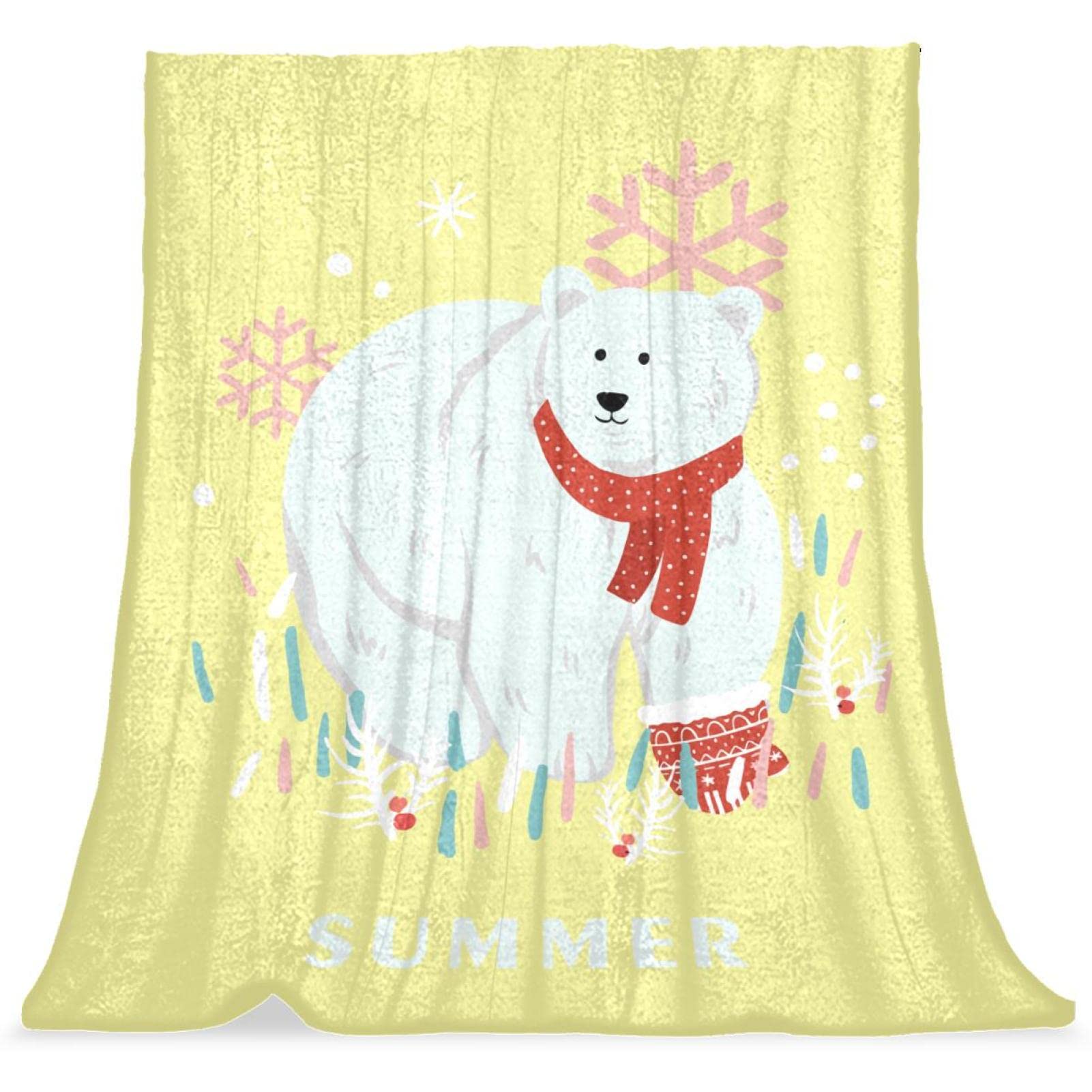 Couverture de lit moelleuse animaux dessin animé pour chambre enfant douillette