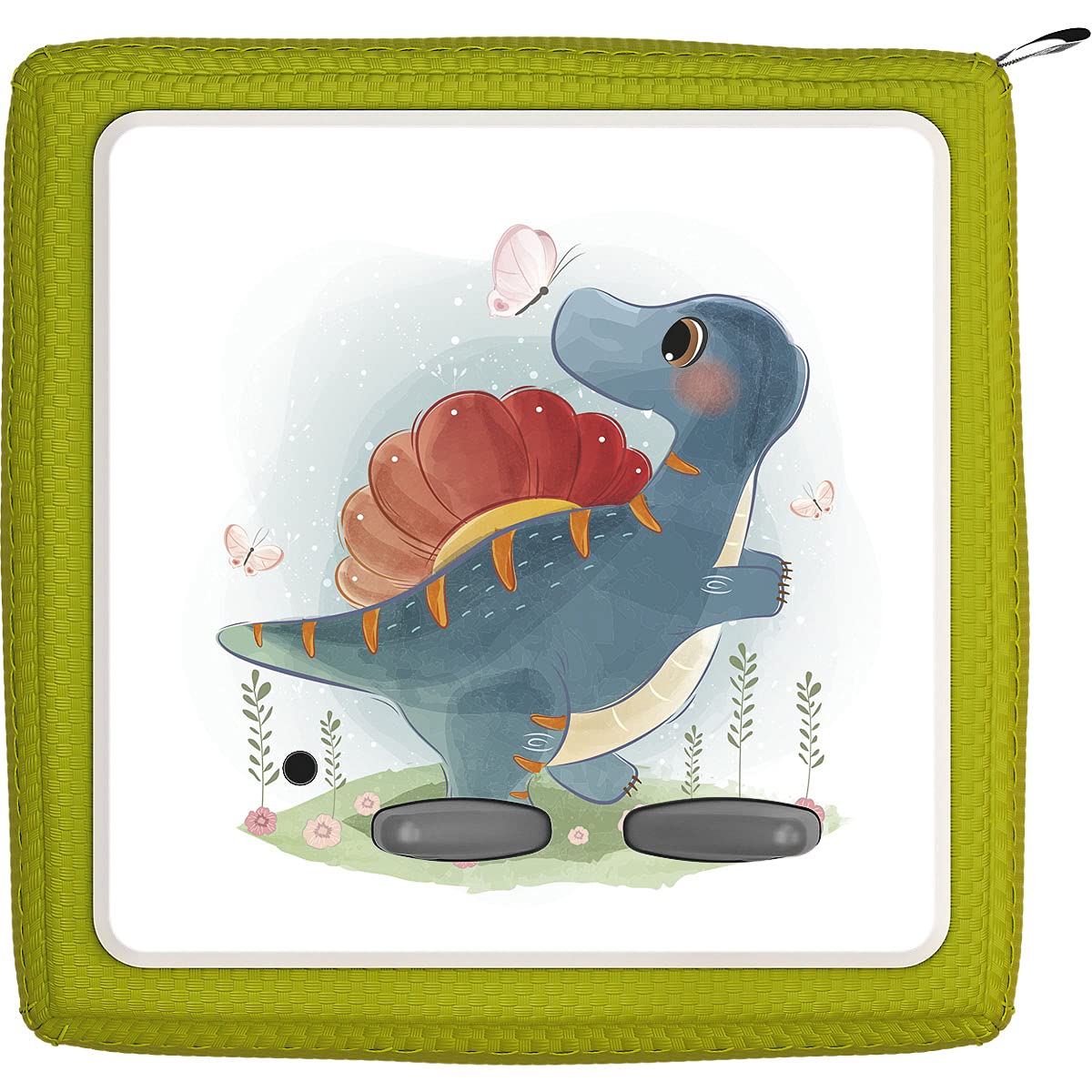 Larifee Film Suitable for The Toniebox | Protective Film Sticker | Colourful Dinosaur with Butterflies