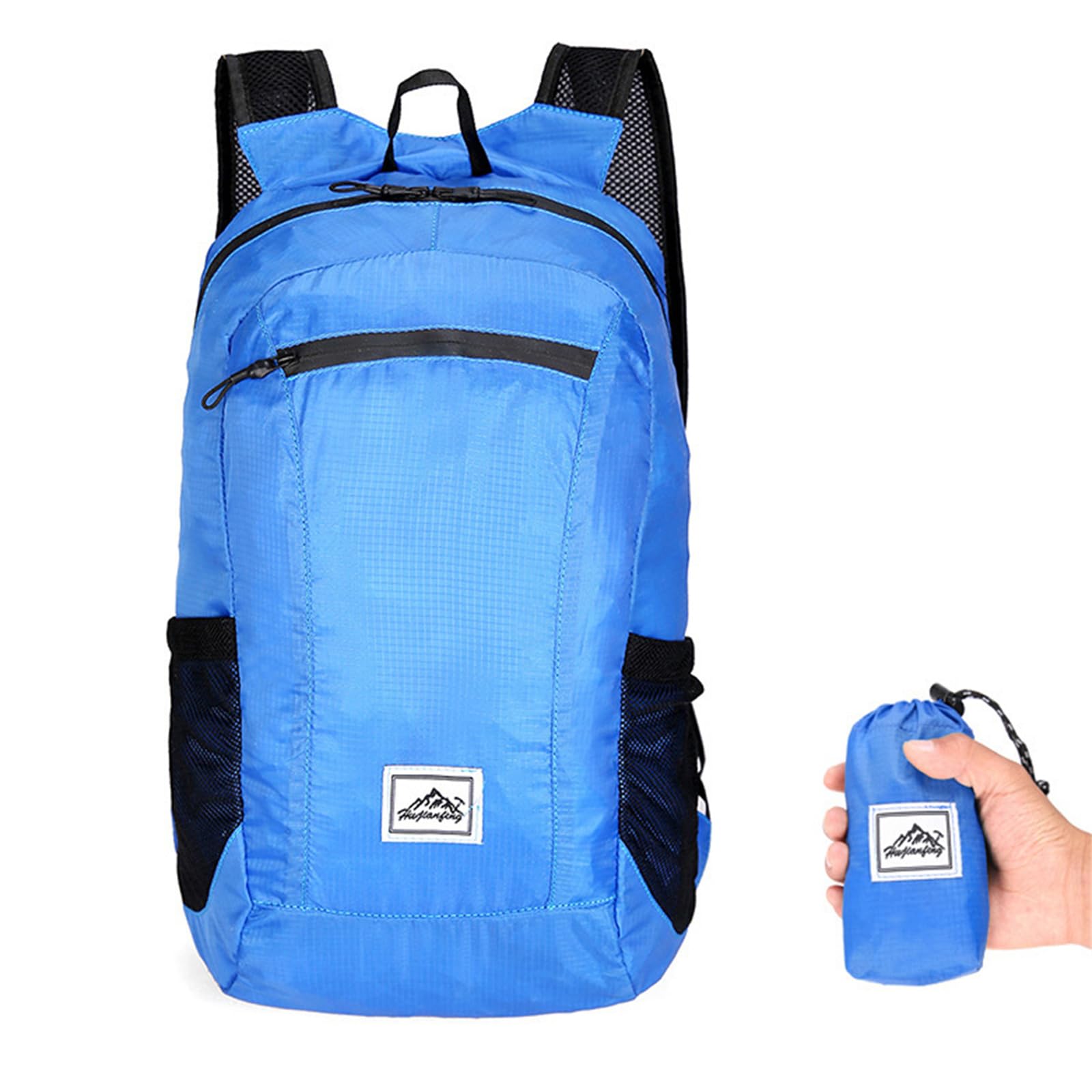 MICFENY Hiking Daypack Ultralightweight Packable Backpack Splashproof Foldable Pack Travel Daypack for Outdoor Camping Climbing
