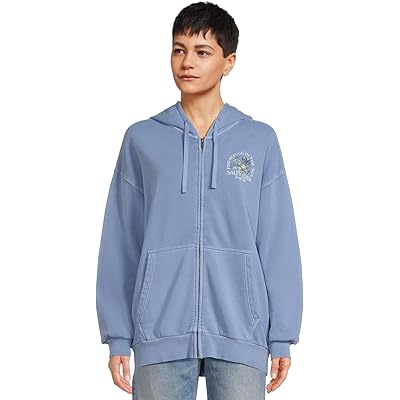 Salty Crew Surf Club Zip Hoodie marine blue