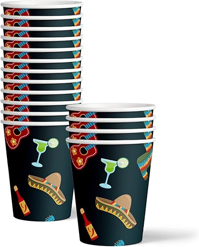 Miniatura 5 de Final Fiesta - Suministros para fiesta de despedida de soltera, juego de vajilla de graduación con temática mexicana de 64 piezas, incluye platos