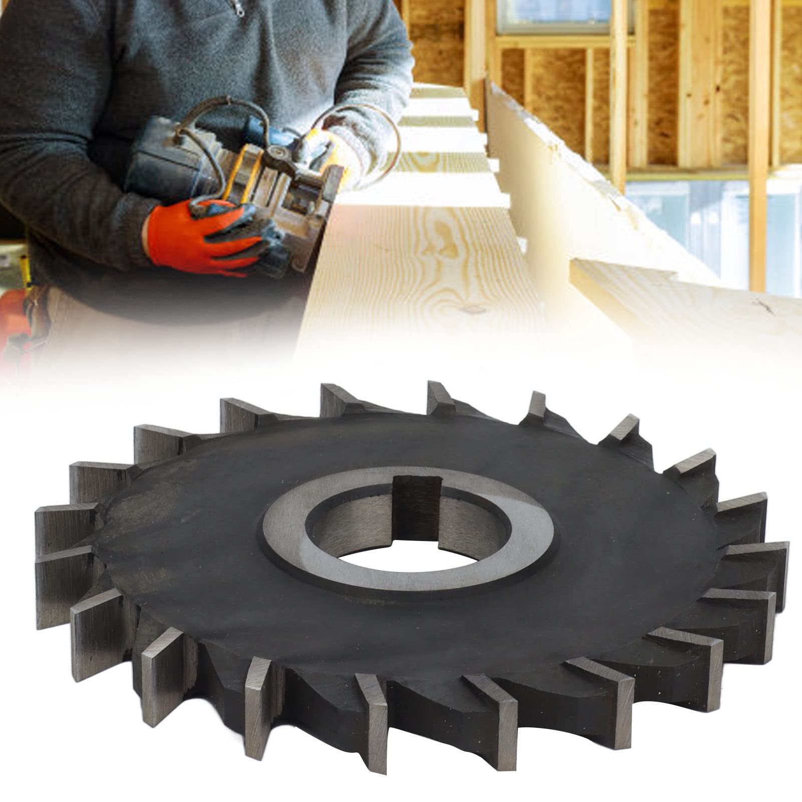 Juego de discos para cortadores de engranajes evolventes, fresa en forma de disco de HSS con diámetro interior de 32 mm, 125 x 12 mm para corte preciso de engranajes en trabajos de