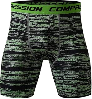 iYBUIA Men's Fashion S Camouflage Printed Workout Leggings Fitness Sports Running Yoga Athletic Sweat Fat Burning Short Pants