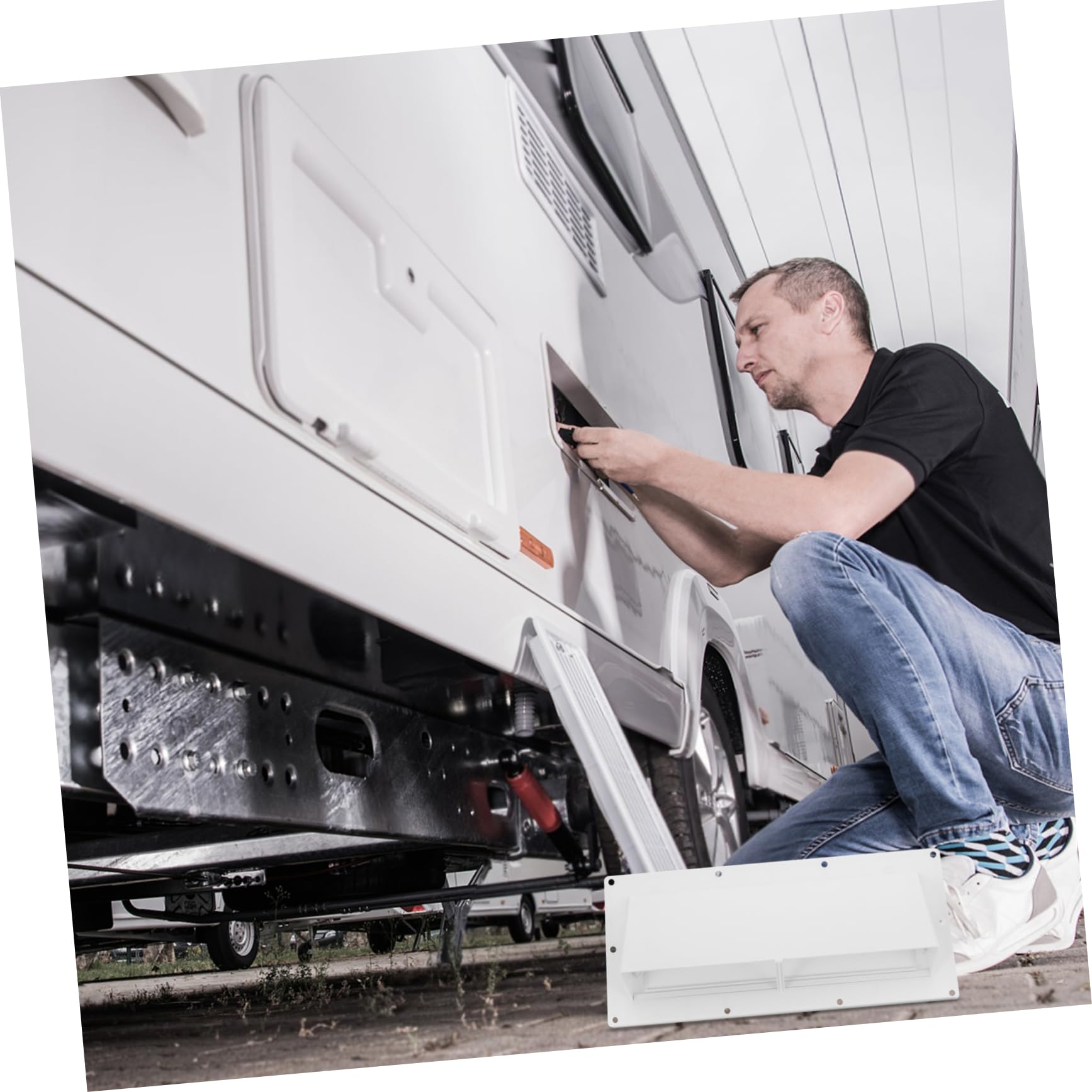 6piezas Tapa Ventilación para Campers Cubierta De Extractor para y Cocinas De RV Instalación y Material Resistente Accesorios De Reemplazo para Autocaravanas