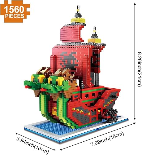 Miniatura 2 de Fualio 1560 piezas de bloques de bukiding de anime, lindos juegos de construcción de dibujos animados creativos ladrillos de construcción para niños
