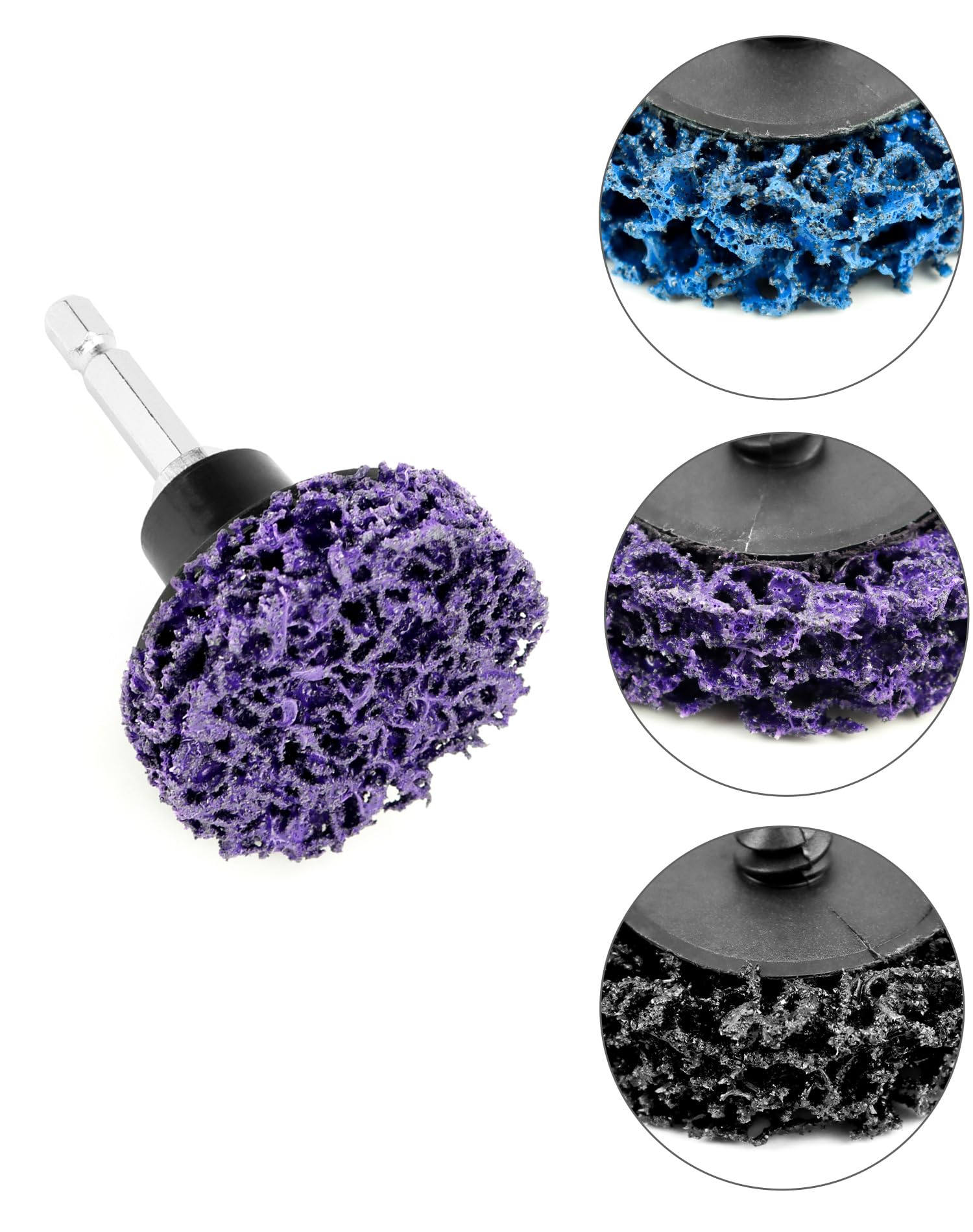 CSD Schleifscheiben Set 30 Stück - 2 Zoll Grobreinigungsscheiben Für Bohrmaschine