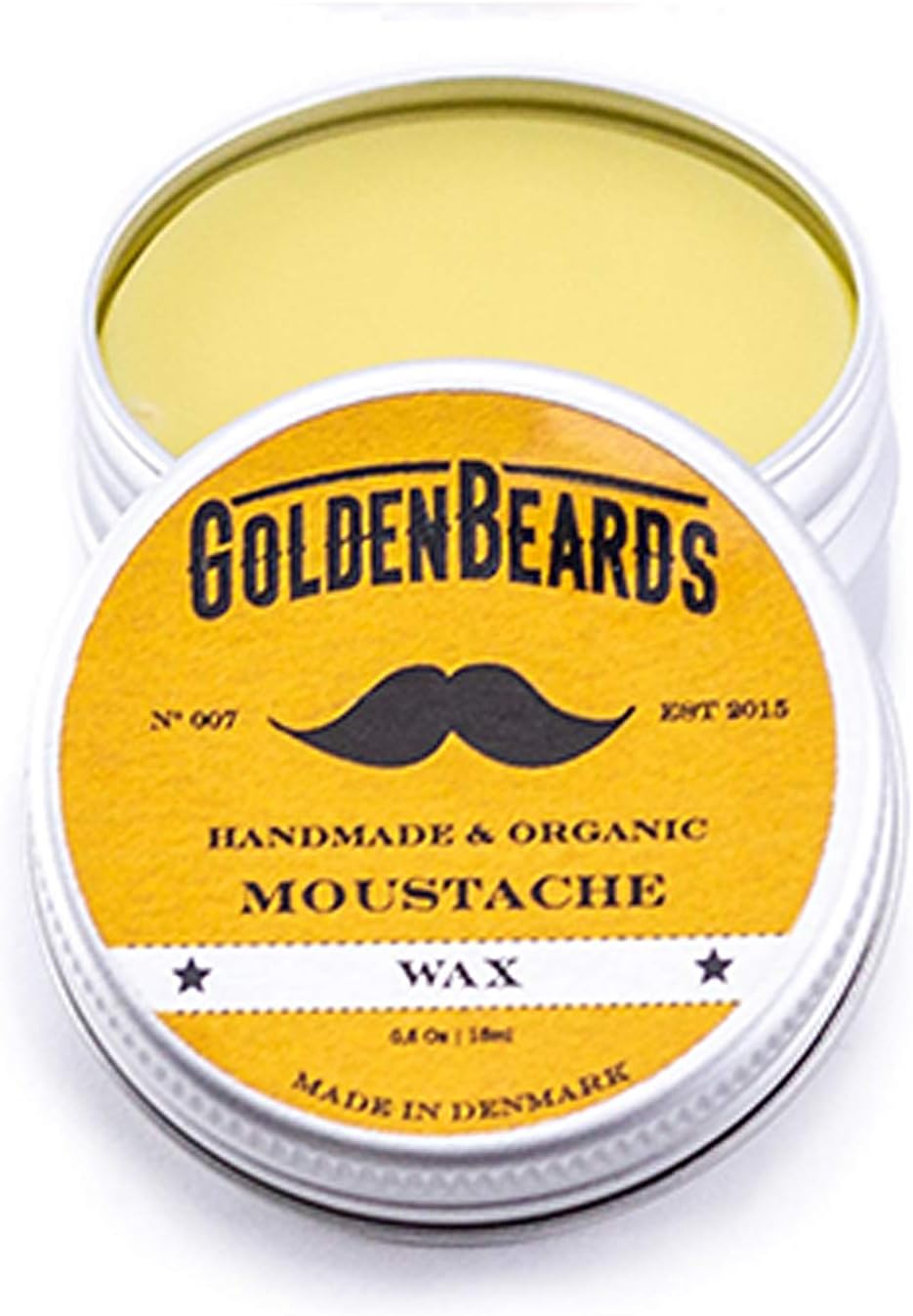 Organic Moustache Wax 15ml 100 Natural *Golden Beards