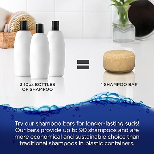 Miniatura 3 de Mr. Bomb Barra de champú sólido para hombre para él  Perfumado masculino  Manly Man Stuff Travel Size Hair Bar Shampoo para todo tipo de cabello