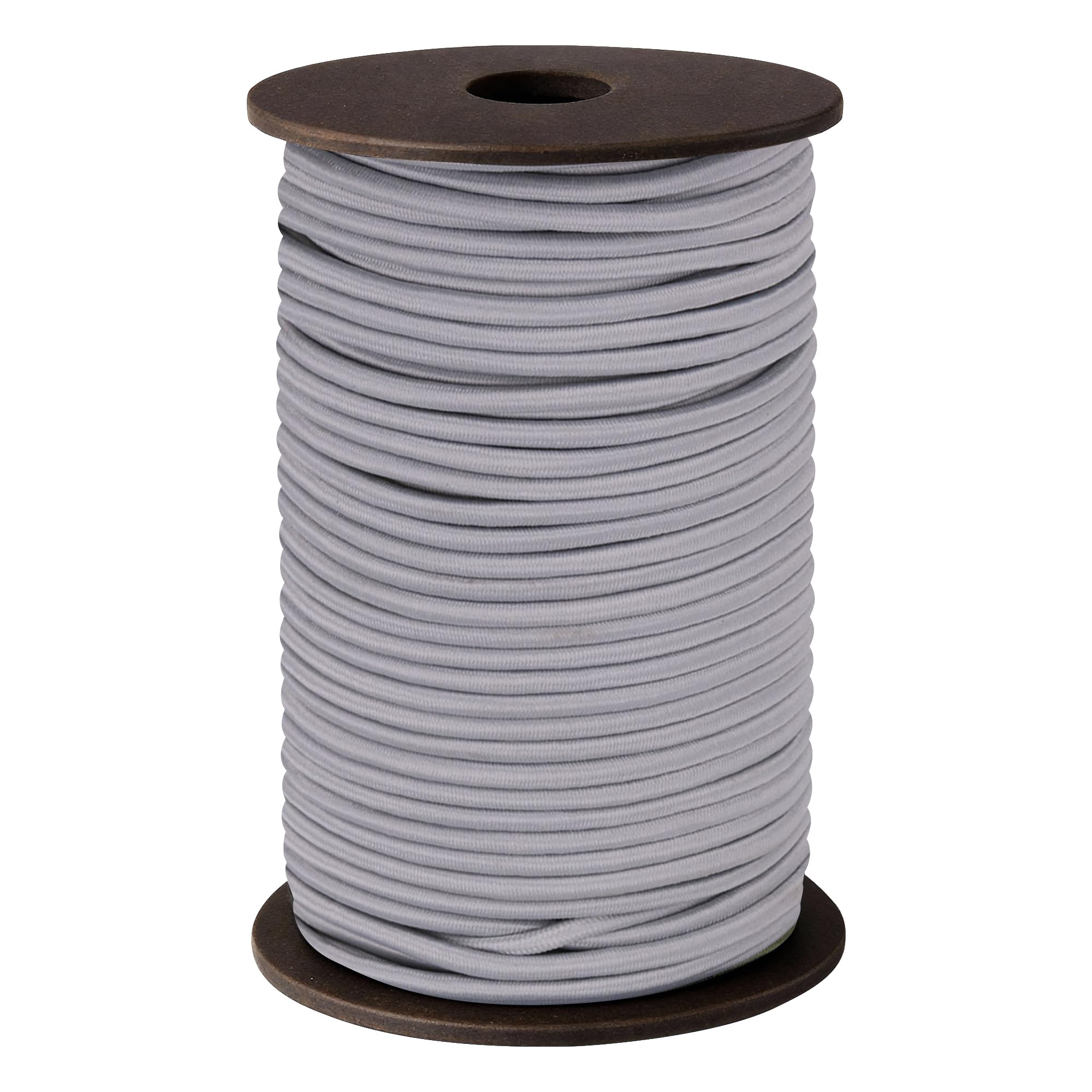 Trimming Shop Premium 4mm Bungee Shock Cord- Heavy Duty Elastic Rope, UV & Waterproof, Multicore Polyester Shock Cord for Camping, Kayaking, Cargo & Outdoor Use, Grey, 100 Metres — image 1