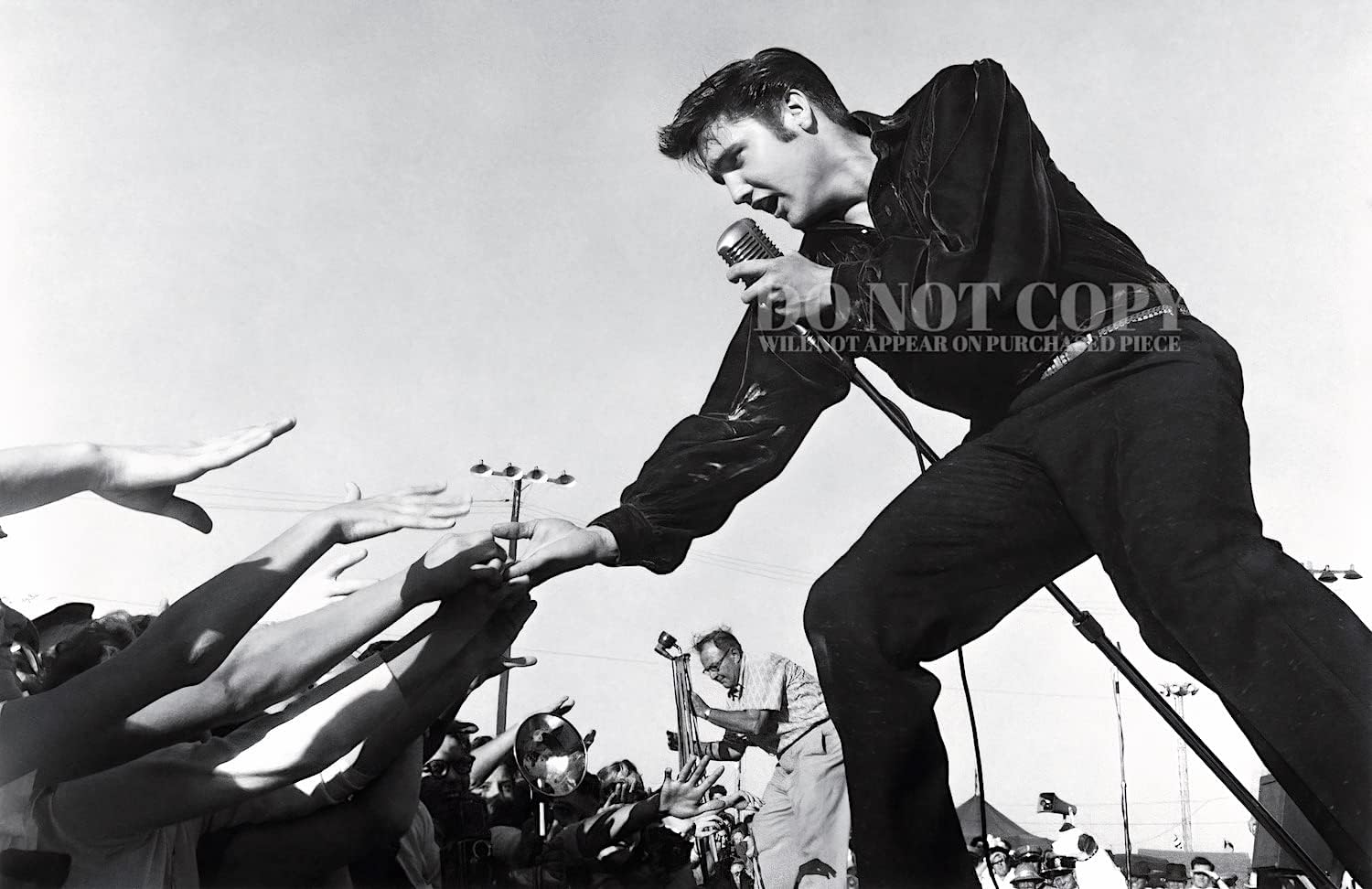 Elvis Photograph 11 X 17 - Magnificent 1956 Portrait - Live In Concert - Famous Tupelo, Mississippi Show - The King - American Music Icon - Rare Photo - Poster Art Print