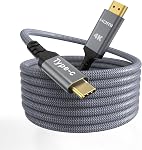 USB C à HDMI câble 4K 10FT, Quntis Type-C à tressé HDMI Cordon, en aluminium plaqué or HDMI Adaptateur Thunderbolt Cable, Compatible avec iPad Pro, iPhone 16, MacBook Pro, Galaxy, Surface, Deck à vapeur
