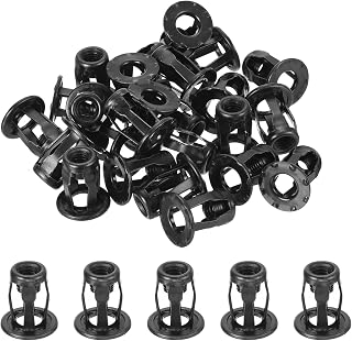 uxcell 25Pcs Multi-Grip Rivet Jack Nuts, M6-1.0 Petal Carbon Steel Thread Zinc Finish Blind for Plastic Pressboard Hardboard Door Anchors Aluminium cladding Steel Pipe