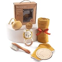 EERKEOD Baby Gift Set for Newborn New Baby Gift Set - Newborn Baby Essentials Baby Bath Set with Baby Blanket Baby Rattle - New Born Baby Girls Gift & Baby Boy Gifts for Baby Shower