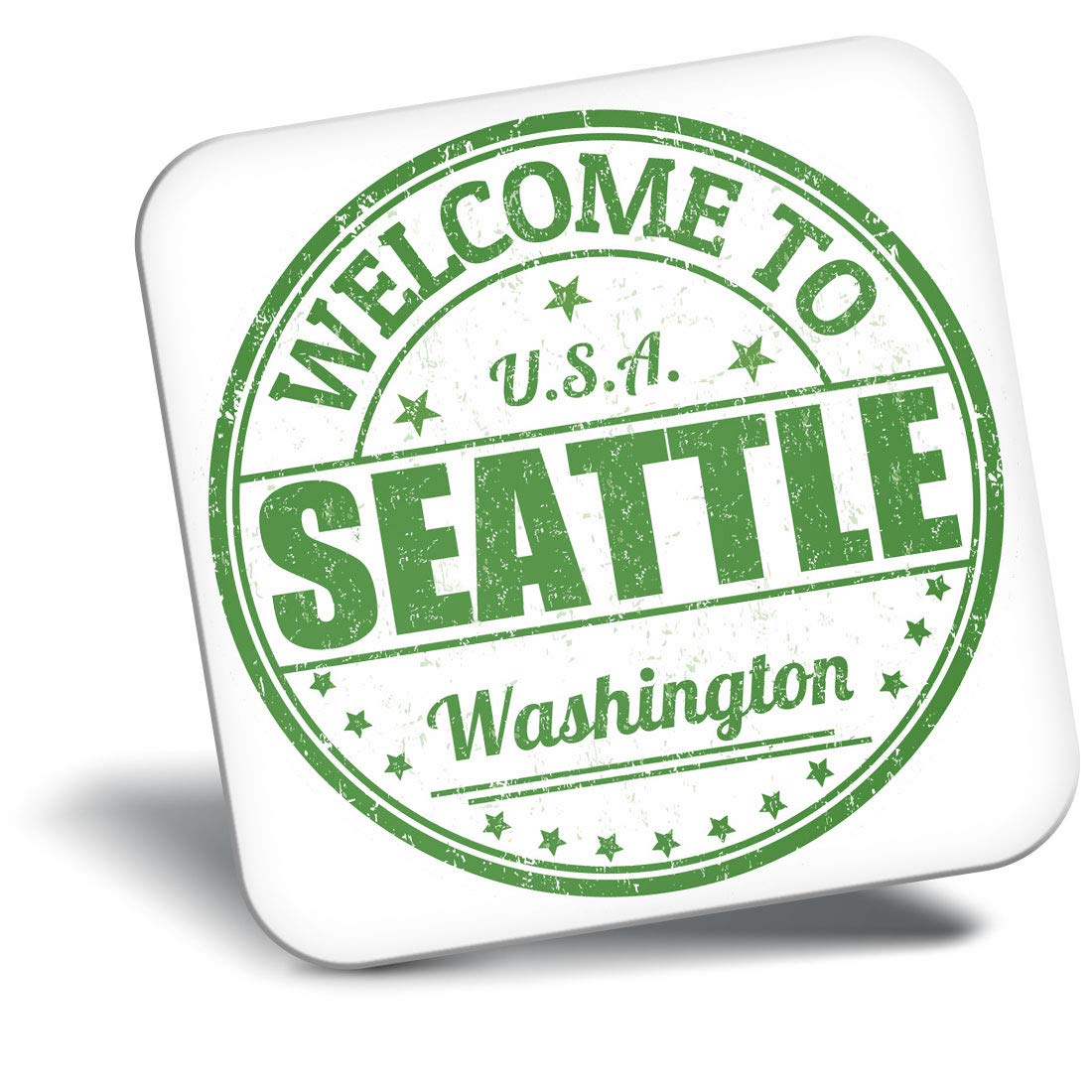 Destination Vinyl Ltd Multicolor Fridge Magnet - Seattle Washington Usa Travel 5218