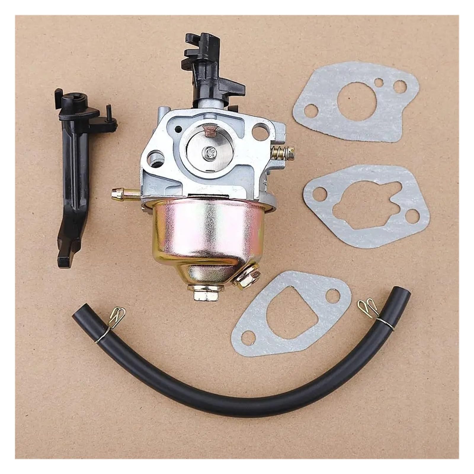 Carburador Compatible con Motores GX160, GX168 y GX200 de 5,5 HP, 6,5 HP, 168F y 170F, con Junta for generador y Herramientas de jardinería.