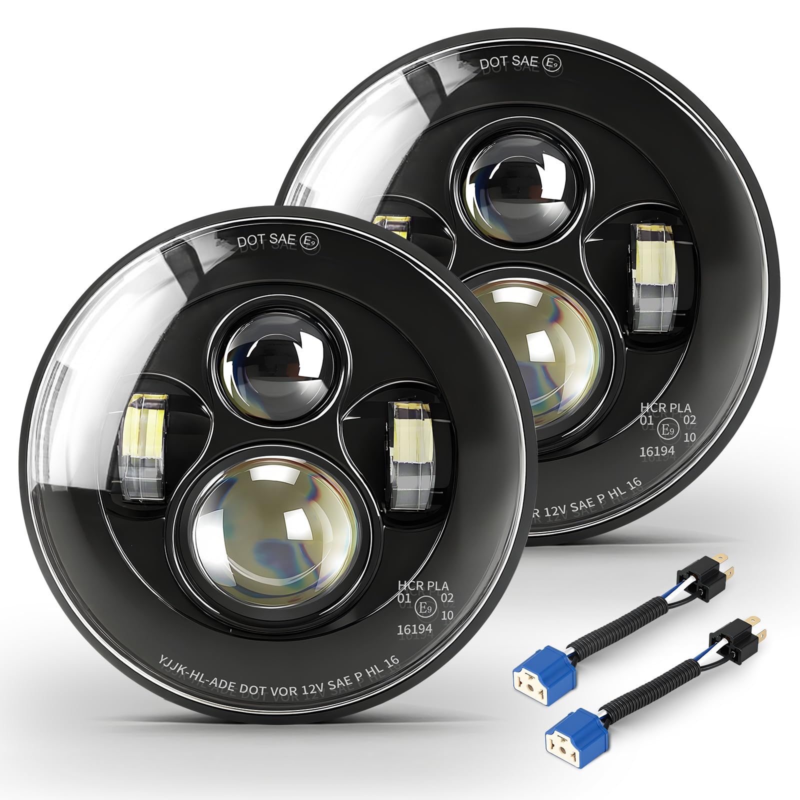 Faro LED de 7 pulgadas para rutas nocturnas seguras en motocicleta 8