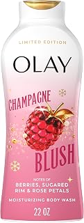 Olay Champagne Blush Holiday Body Wash - Hydrating Moisturizing with B3 Complex, Plant-Based Cleansers, 22oz All Skin Types