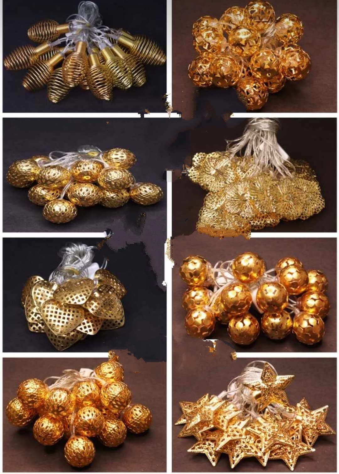 The Trends led Light String for Decoration of Home/Office/Shop/Worship Place on Diwali/Durga Pooja/dussehra/ Navratri/ Christmas/ New Year (Set of 2) (Star Shape Design)