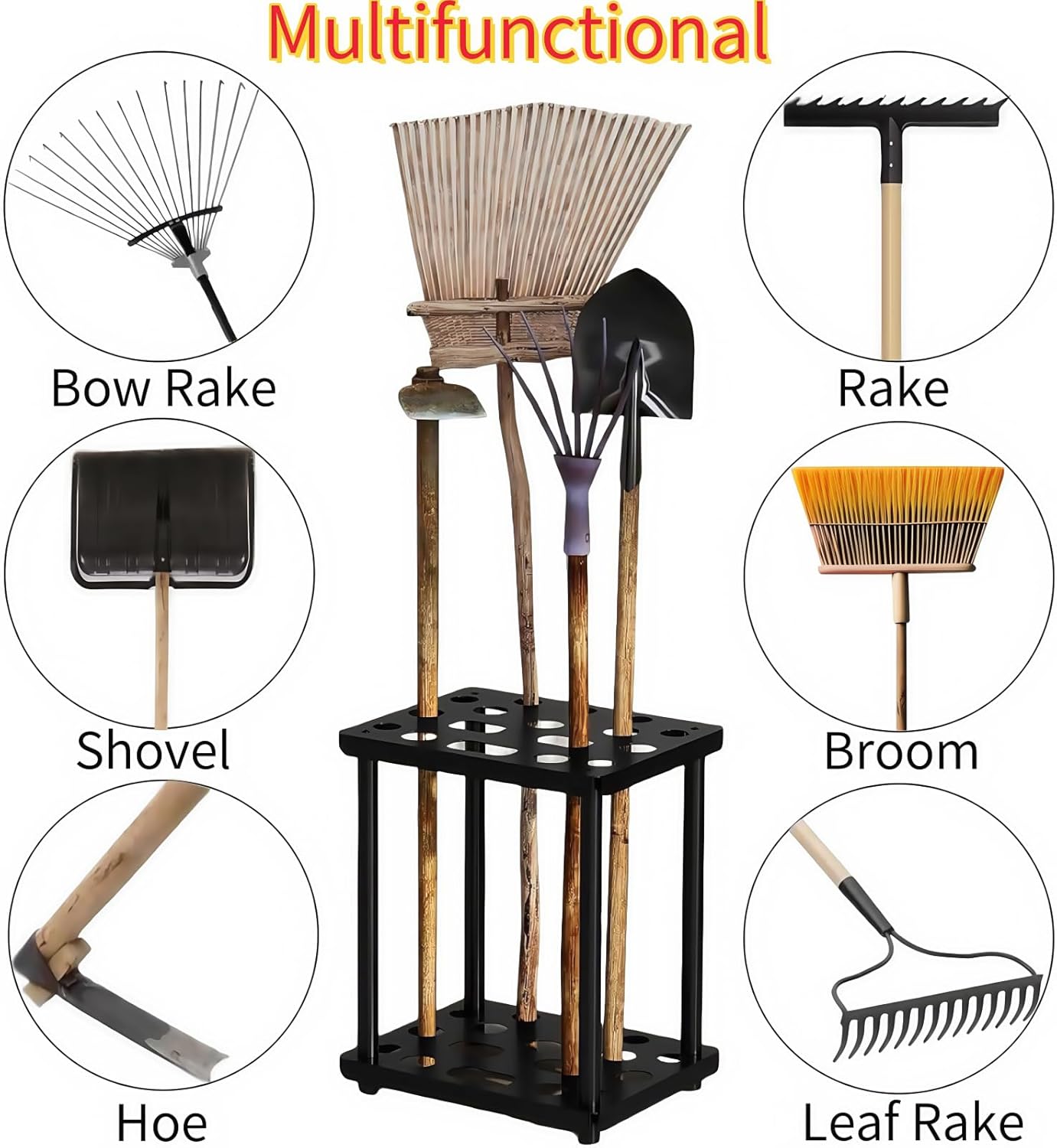 Garden Tool Organizer for suncast shed accessories,Garage Tool Tower Rack,Heavy Duty Garage Tool Storage,for Garden,Yard,Shed,Easy Assembly (Classic)