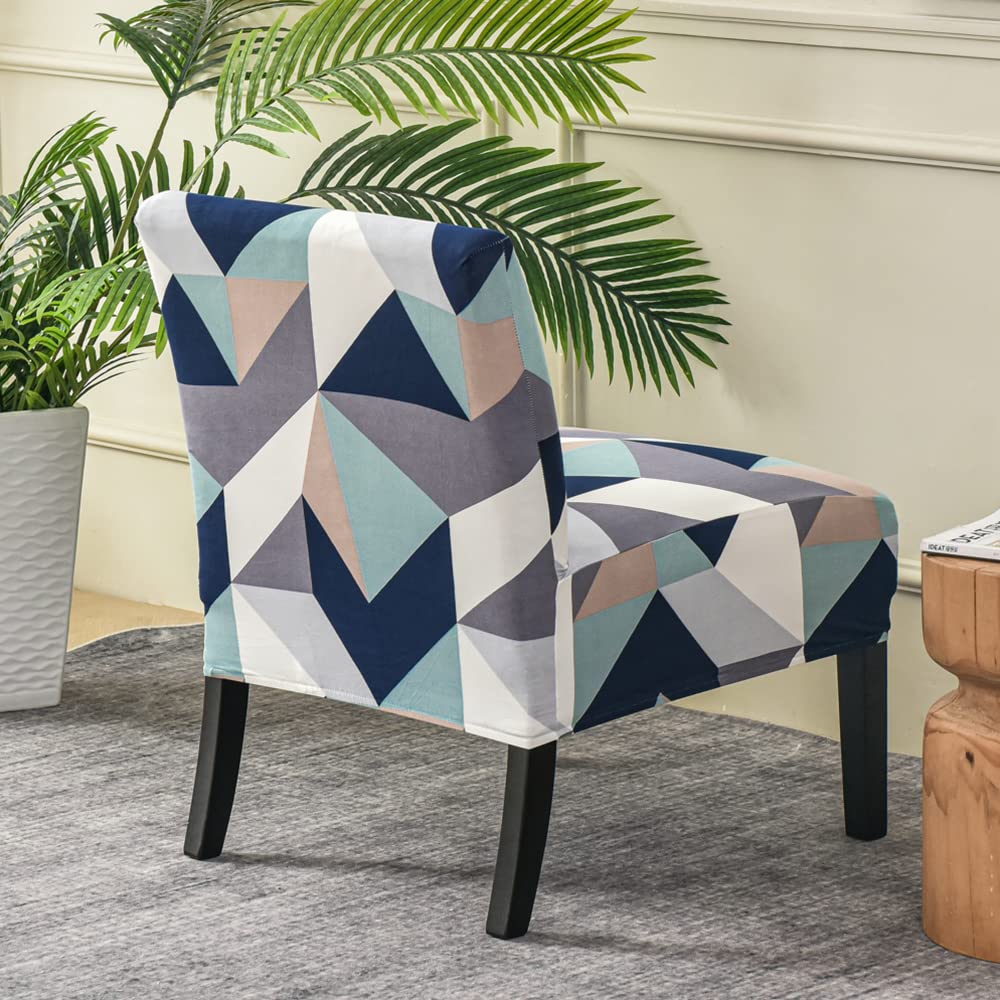 Housse De Chaise Sans Accoudoirs - Taille Unique Extensible - En Polyester Et élasthanne - Protection Anti-taches Et Anti-poussière - Lavable En Machine - 5