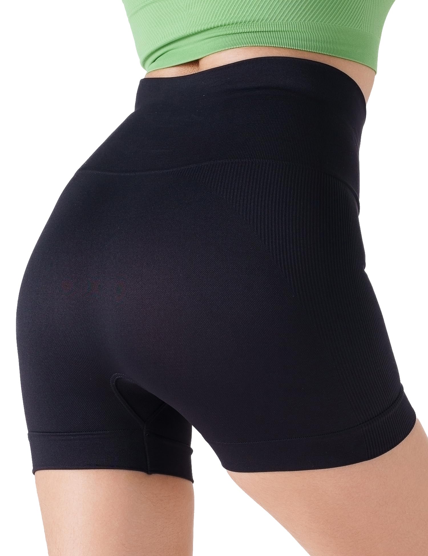 Womens High Waist Bike Shorts, Tummy Control Running Gym Workout Yoga Shorts-image-26