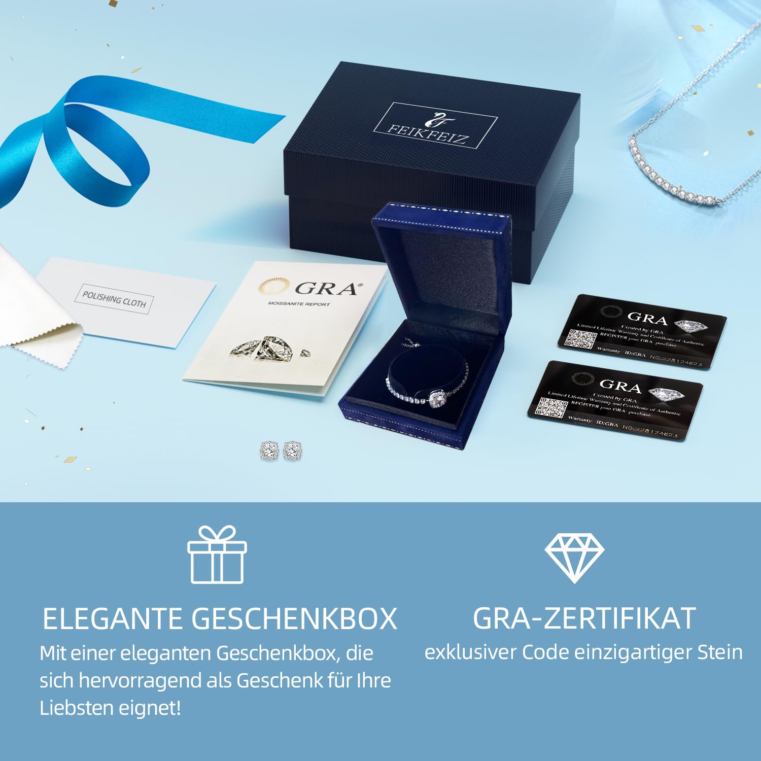 Herren Ohrstecker mit schwarzem Moissanit, 1CT Moissanit-Diamant, im Labor gezüchtet, 925er Silber mit Rhodium beschichtet, unisex, ideal als Geschenk.